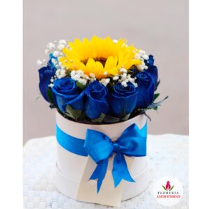 Elegancia en Azul y Amarillo (mini box)