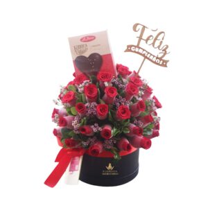 box de 40 rosas mas chocolate (cusco)