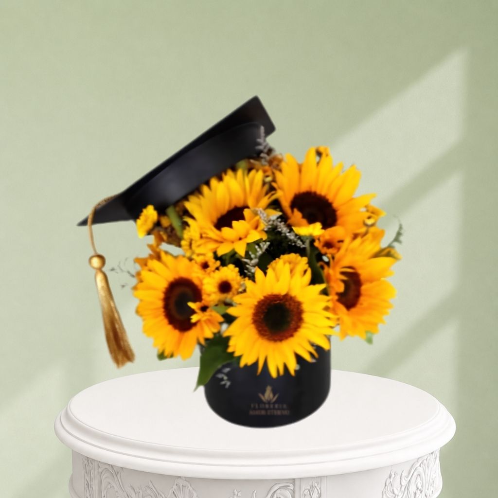 arreglo floral para graduación