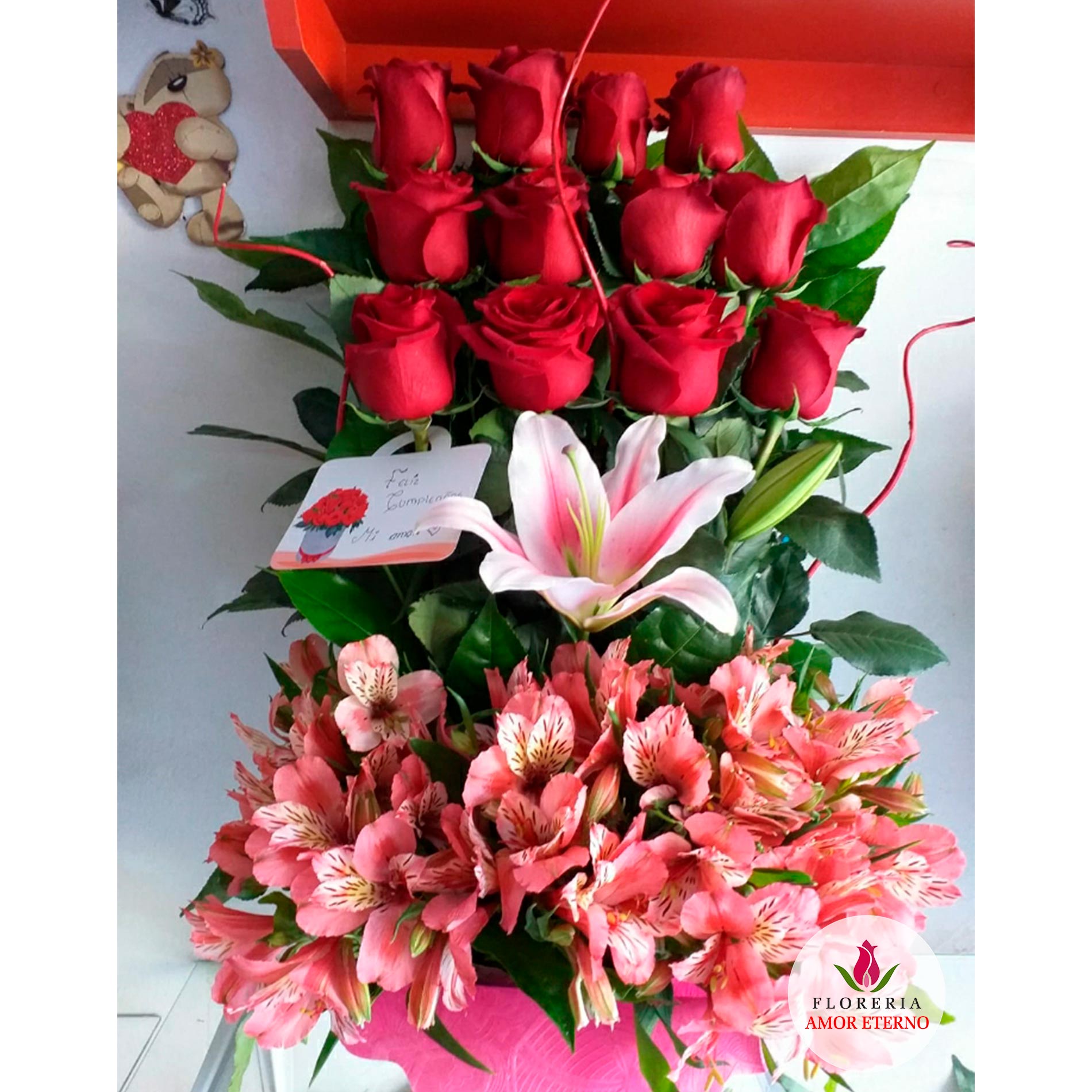 Arreglo rosas rojas  Me apasiona amarte