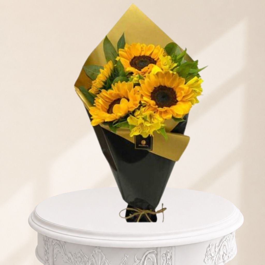 ramo de 4 girasoles