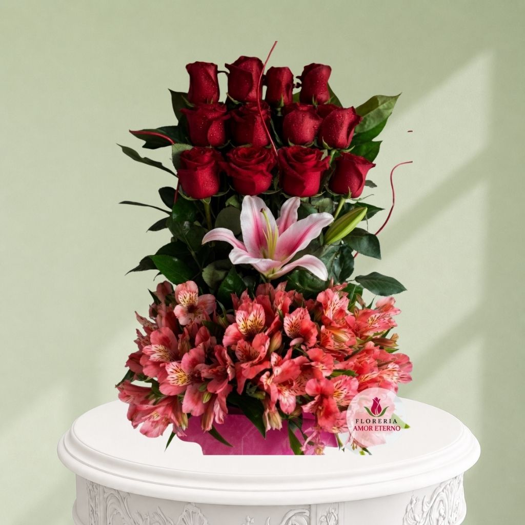 Arreglo rosas rojas Me apasiona amarte