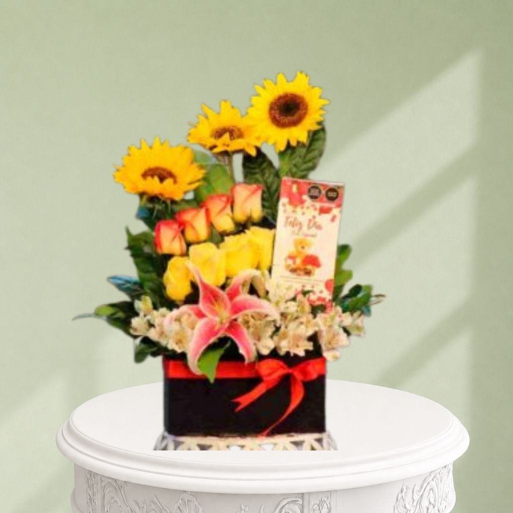 Arreglo floral amarillo