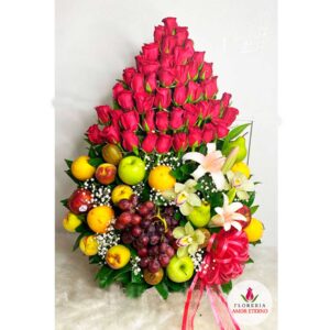 Rosas con frutas primium