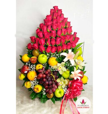 Rosas con frutas primium