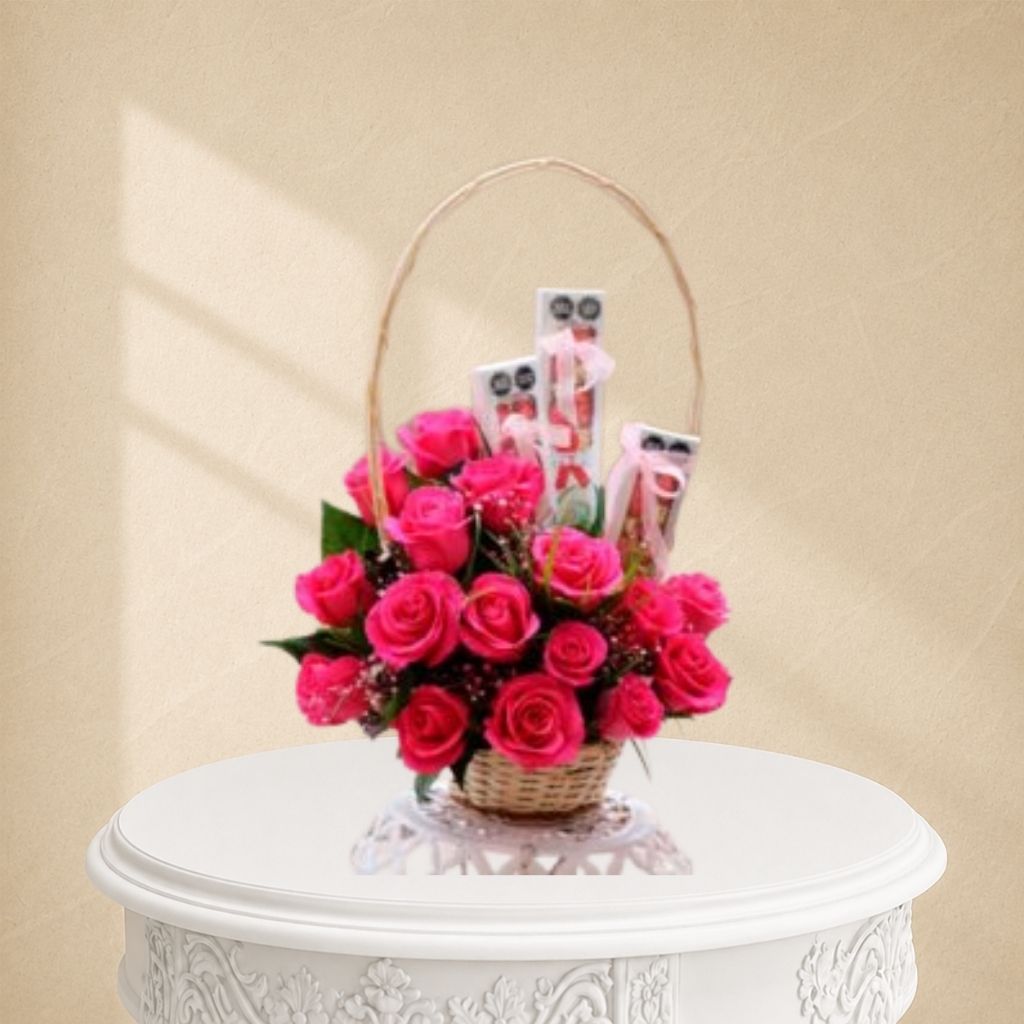 caja de rosas para mi Reyna